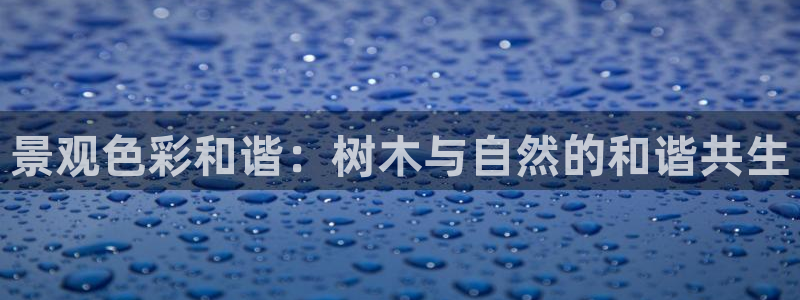 新宝gg可靠：景观色彩和谐：树木与自然的和谐共生